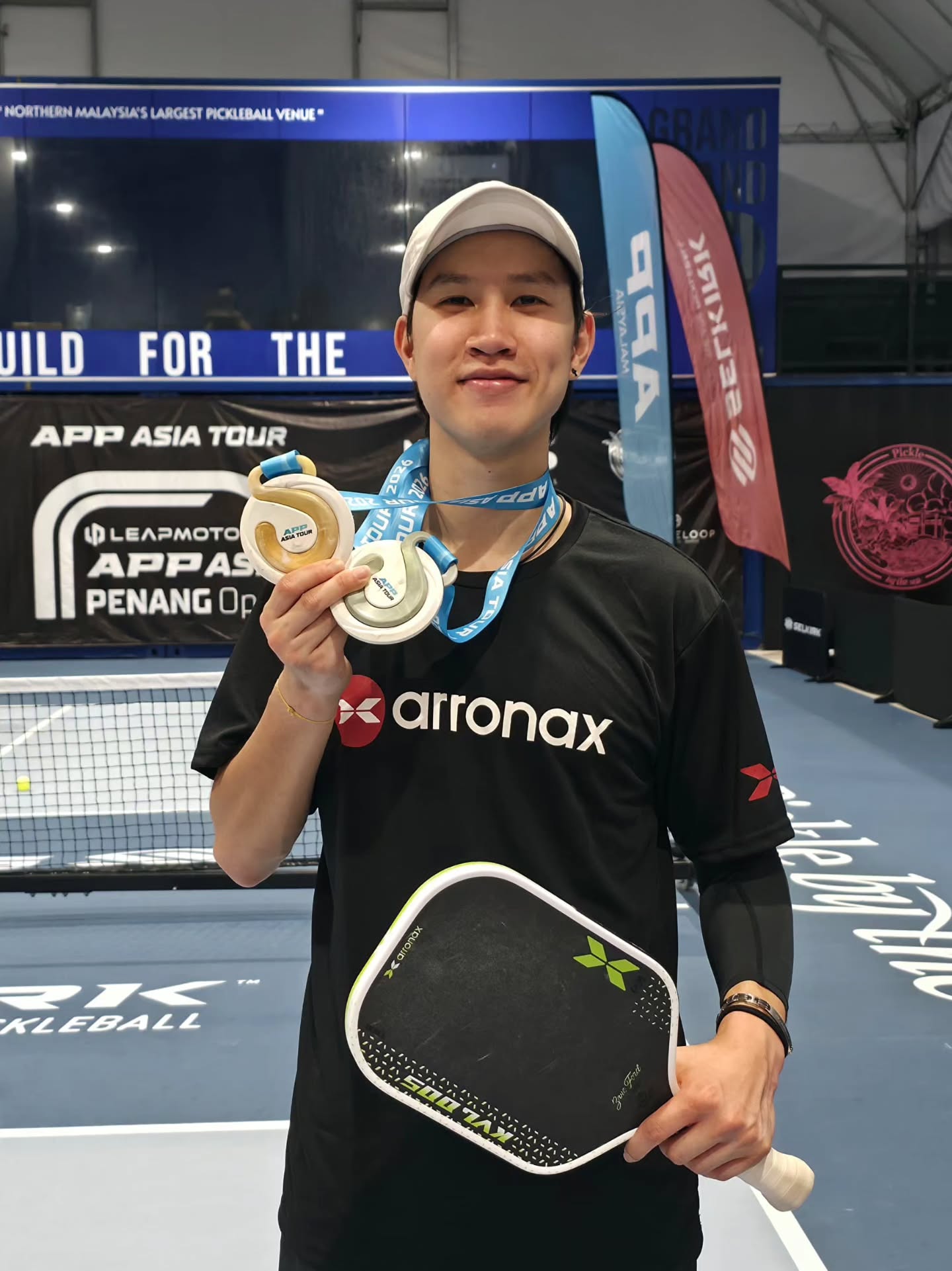 Dylan Ooi, Singles 5.0 champion and Men's Doubles 4.5 runner up.