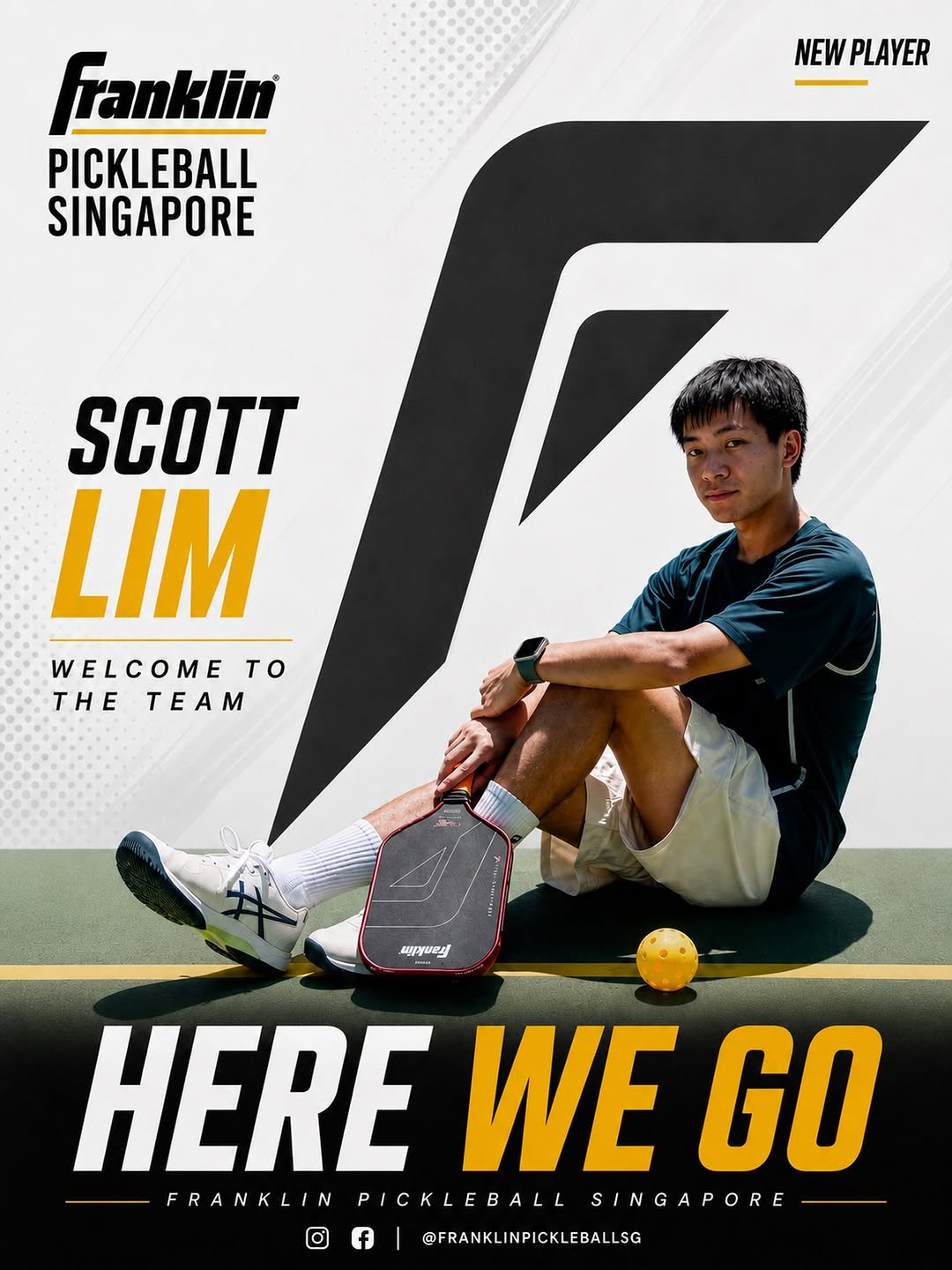 Franklin Pickleball Singapore welcomes new signing Scott Lim