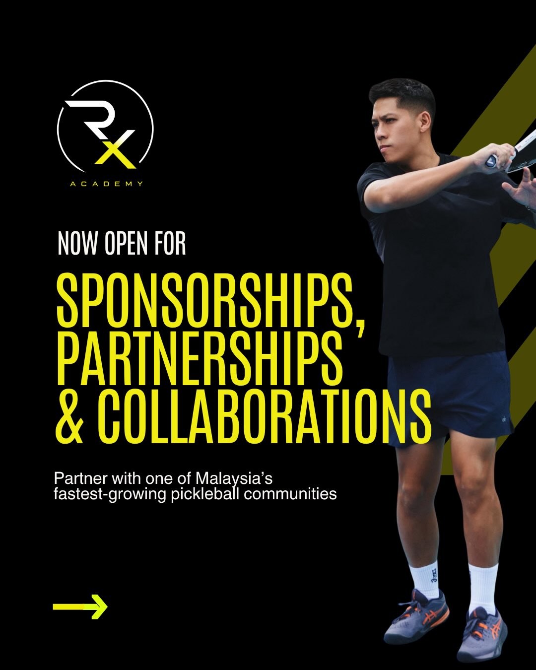 ROX Academy's sponsorship pitch post, cover slide.