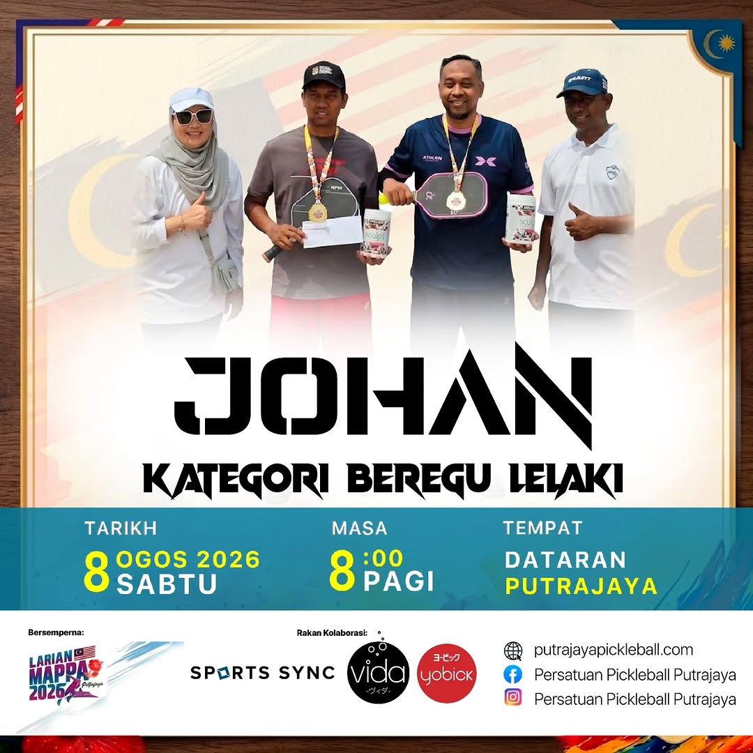 Men's Doubles category champions at the Mini Pickleball competition, Larian MAPPA 2026