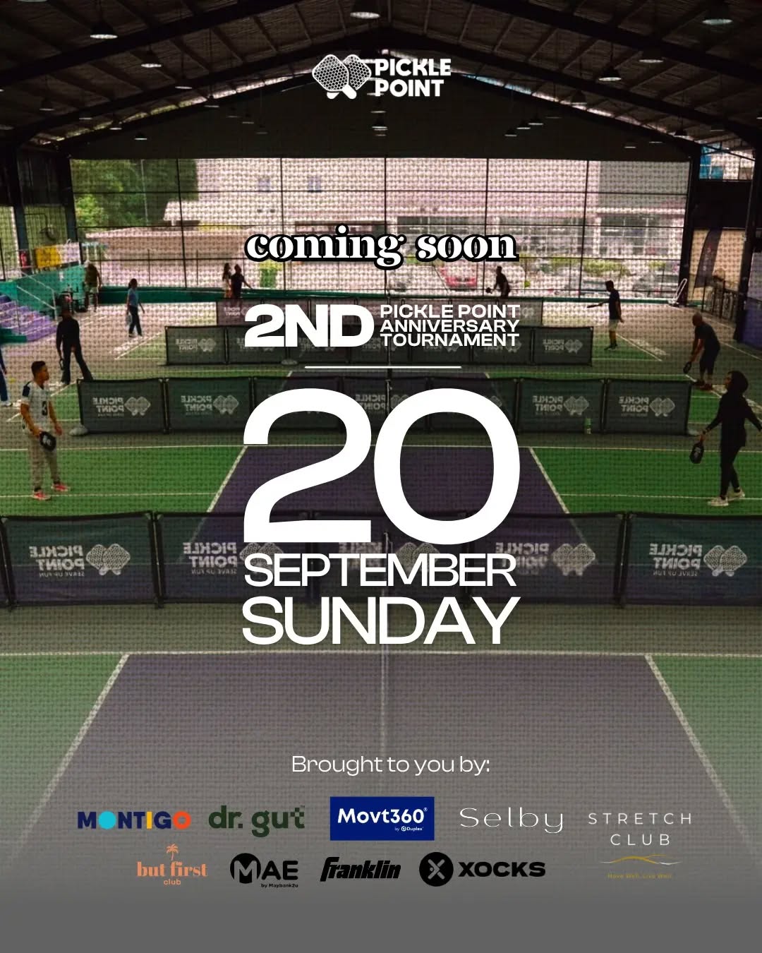 Pickle Point 2nd Anniversary Tournament announcement, 20 September 2026