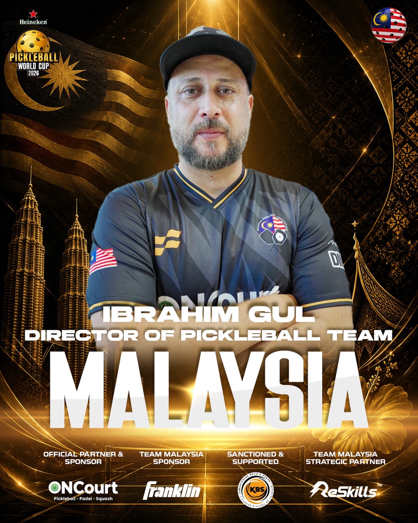 Ibrahim Gul announced as Director of Pickleball Team Malaysia