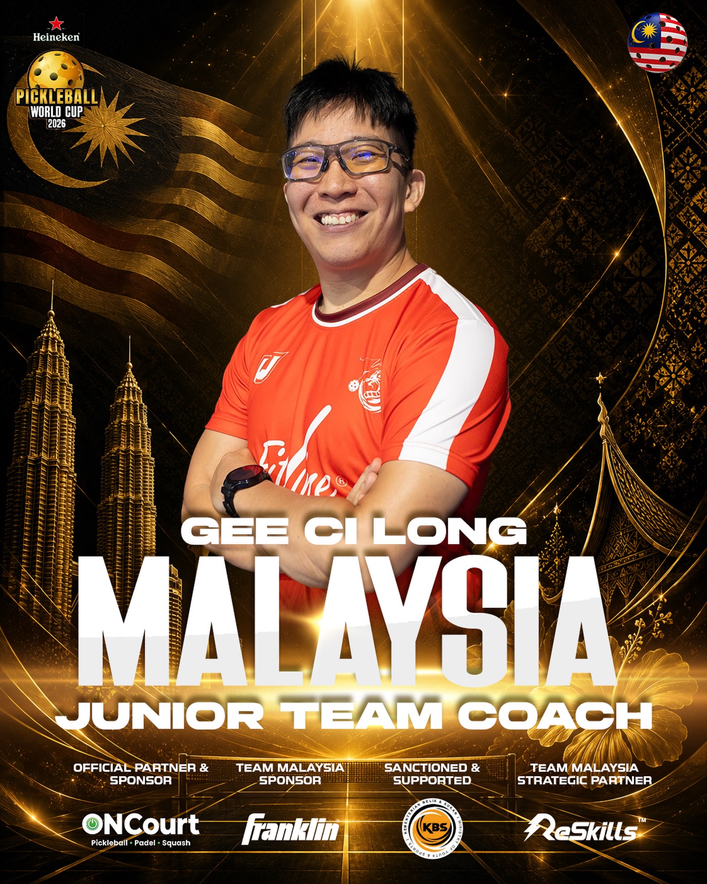 Gee Ci Long announced as Team Malaysia junior coach
