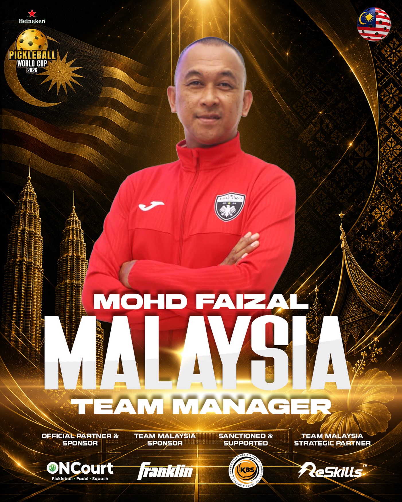 Mohd Faizal announced as Team Malaysia team manager
