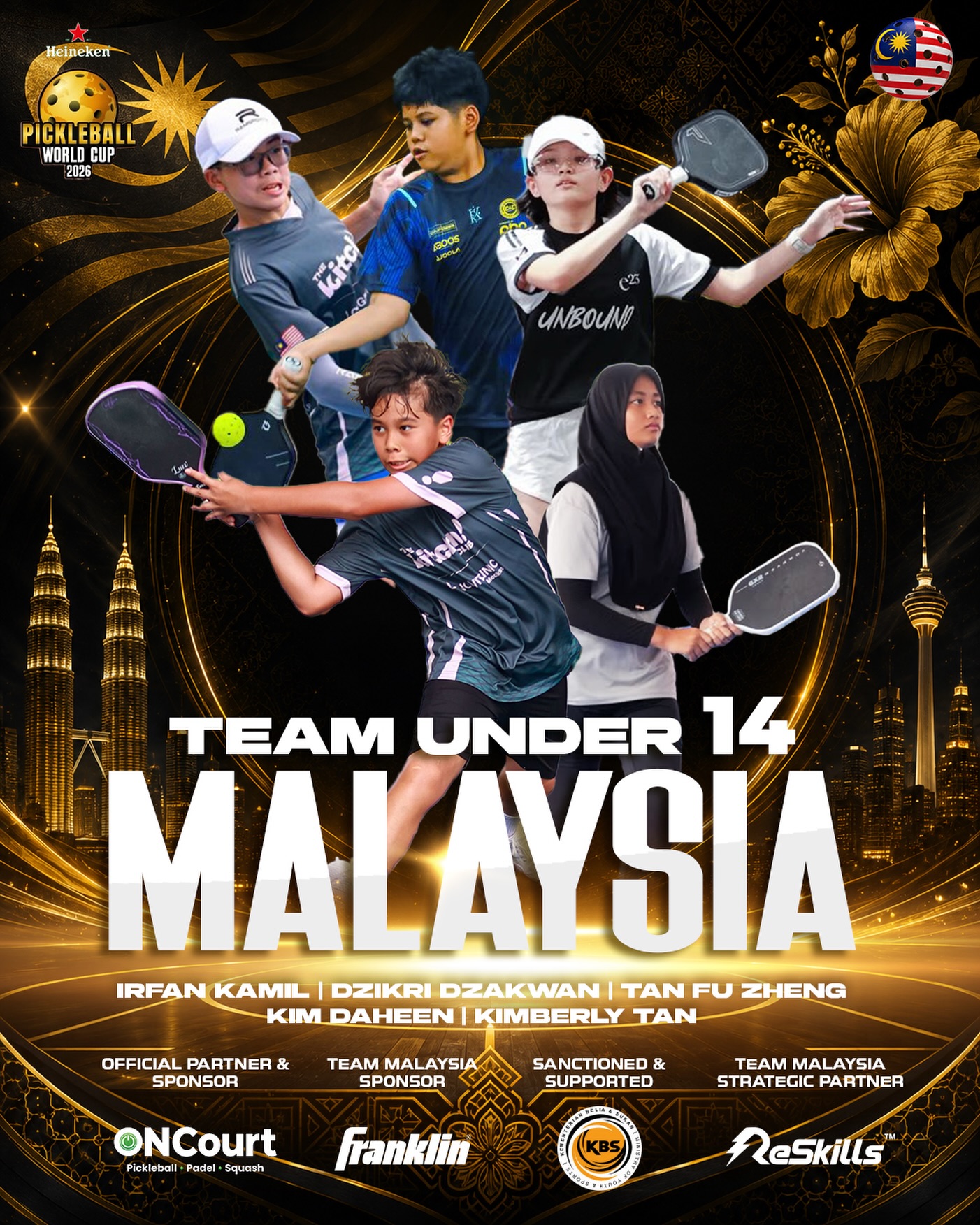 Team Malaysia Under-14 World Cup squad announcement