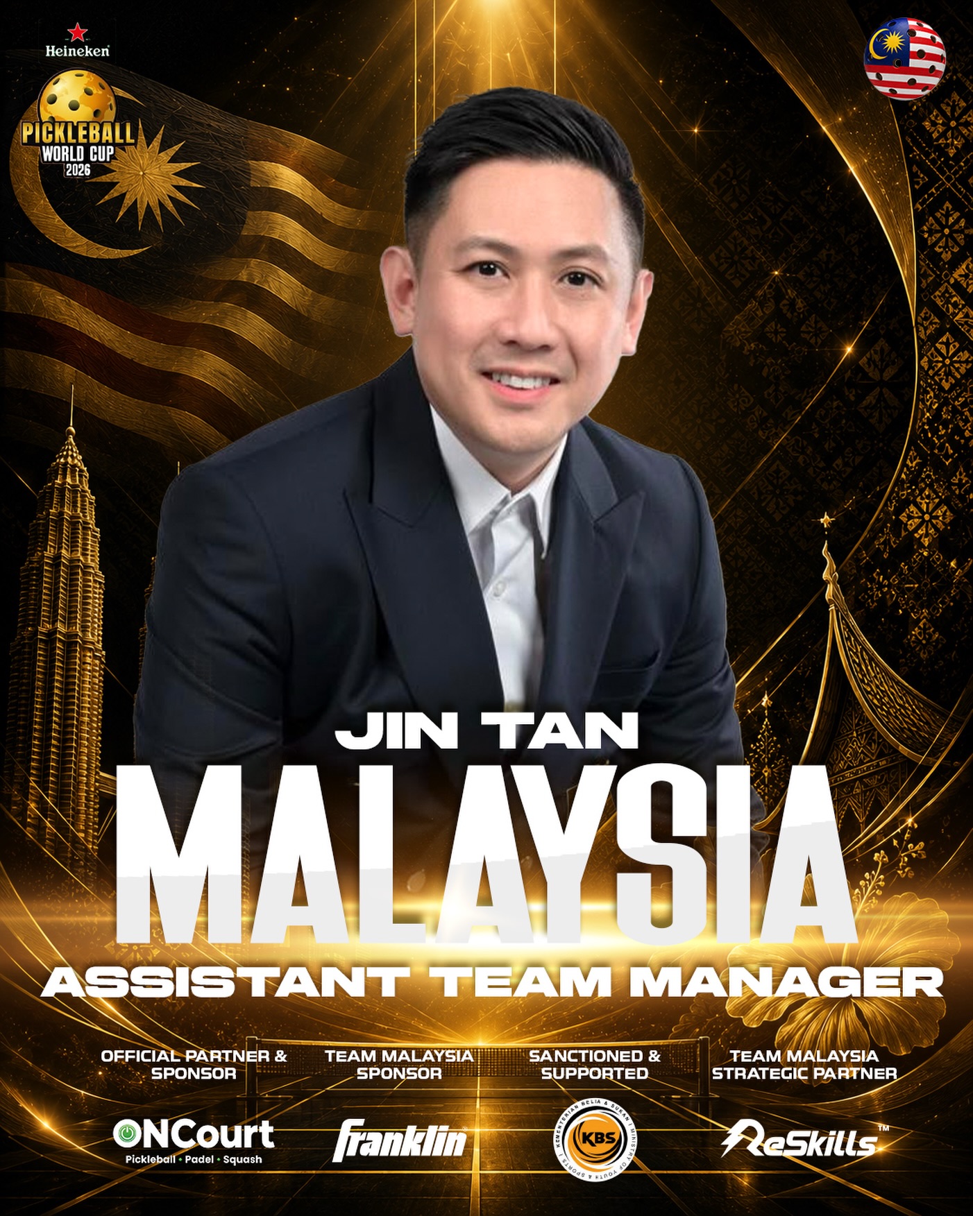 Jin Tan named Team Malaysia assistant team manager