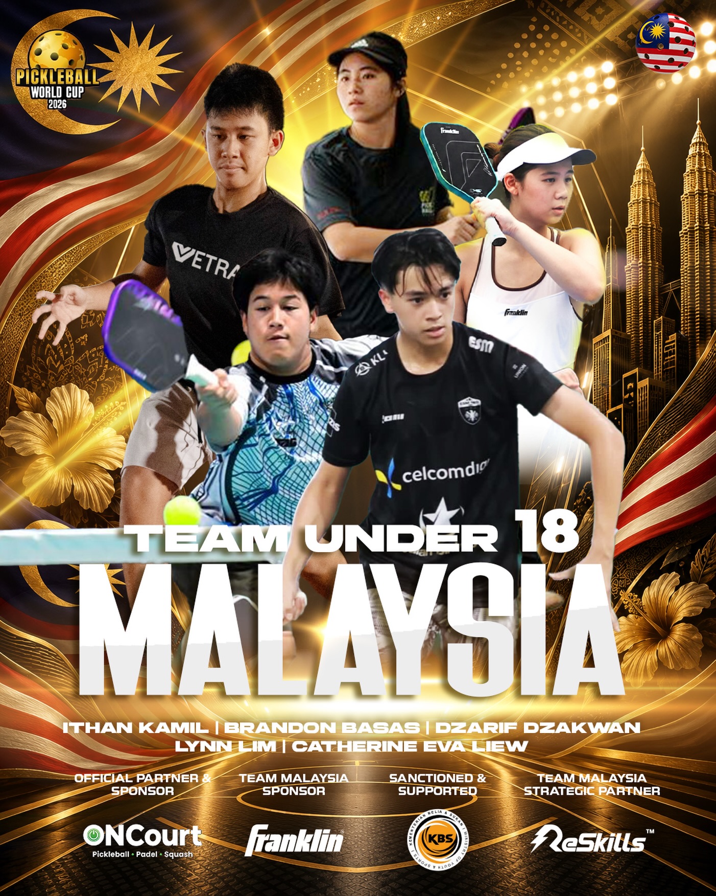 Team Malaysia Under-18 World Cup squad announcement