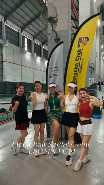 LSCM x Porsche Club Malaysia Pickleball Social Game branded event graphic