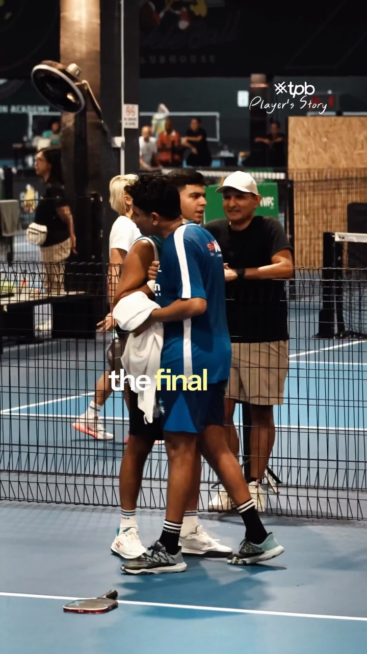 Vanshik Kapadia and Mayur Patil celebrate their doubles win