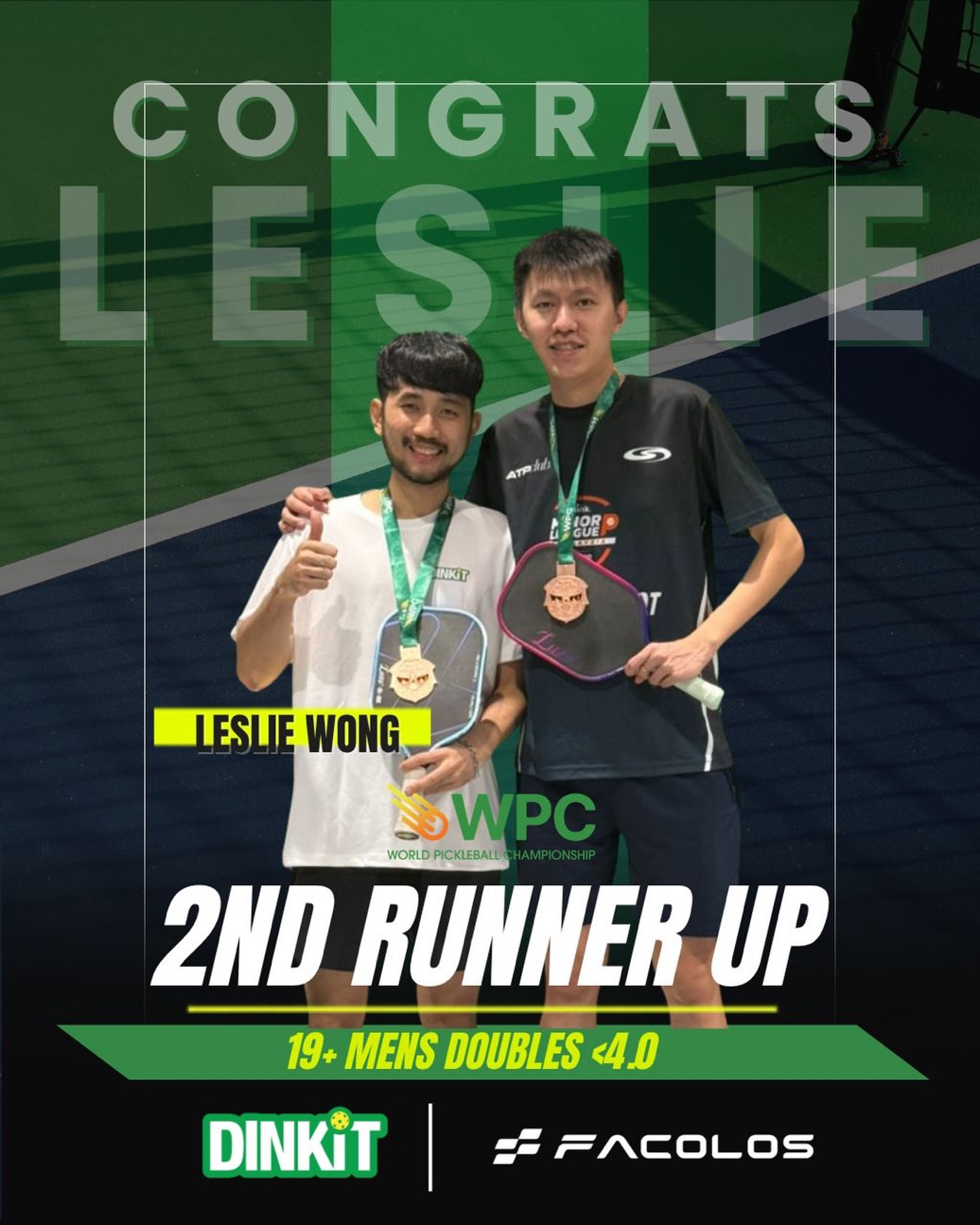 Leslie Xiong celebrated for a bronze finish