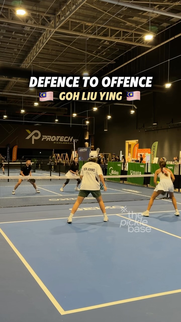 Goh Liu Ying playing doubles pickleball at WPC Malaysia 2026