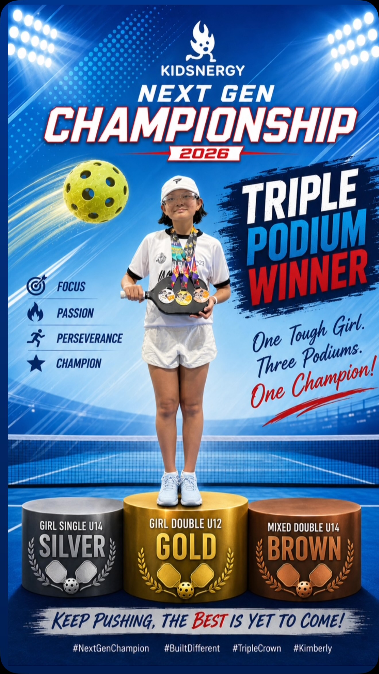 Kimberly Tan at the Kidsnergy NextGen Series 2026