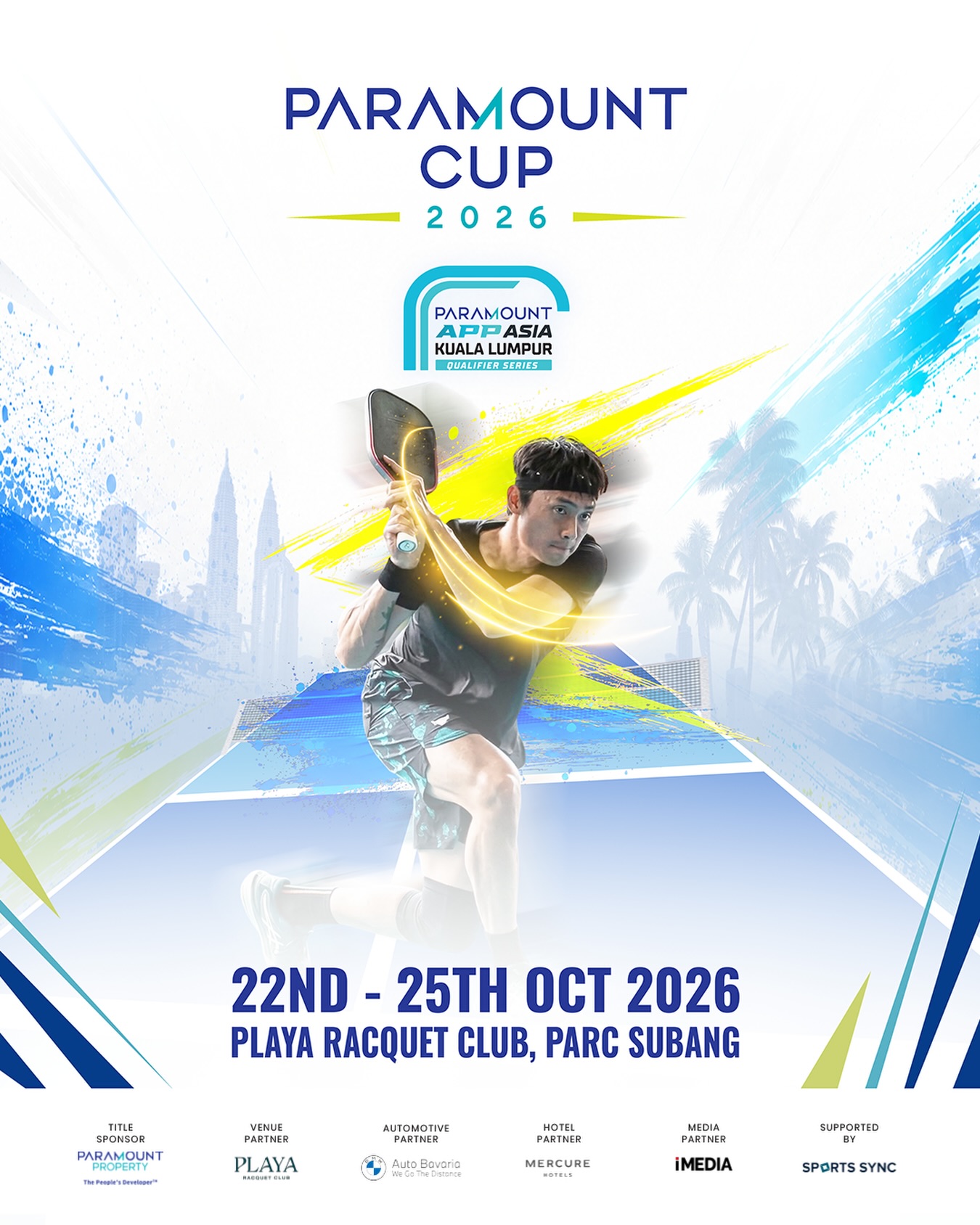Paramount Cup 2026 official poster with dates, venue and sponsors