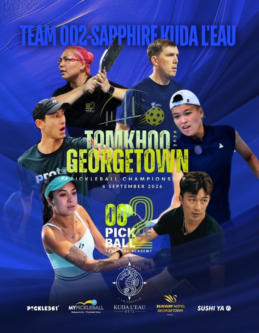 Team 002 Sapphire Kuda L'Eau roster for the Tom Khoo Georgetown Pickleball Championship