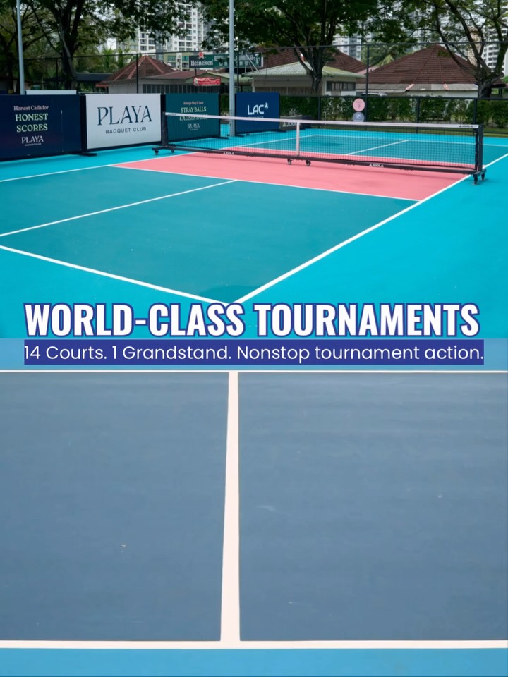 PLAYA Racquet Club court, one of 14 courts hosting Paramount Cup 2026