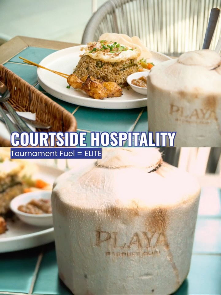 ISLA Cafe courtside dining at PLAYA Racquet Club during Paramount Cup