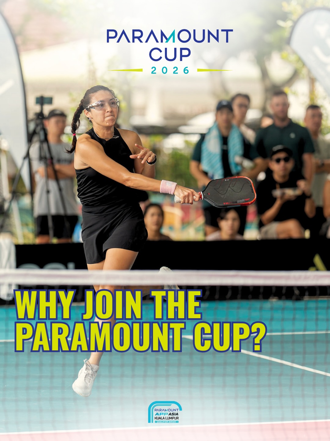 A player in action at a past Paramount Cup event at PLAYA Racquet Club
