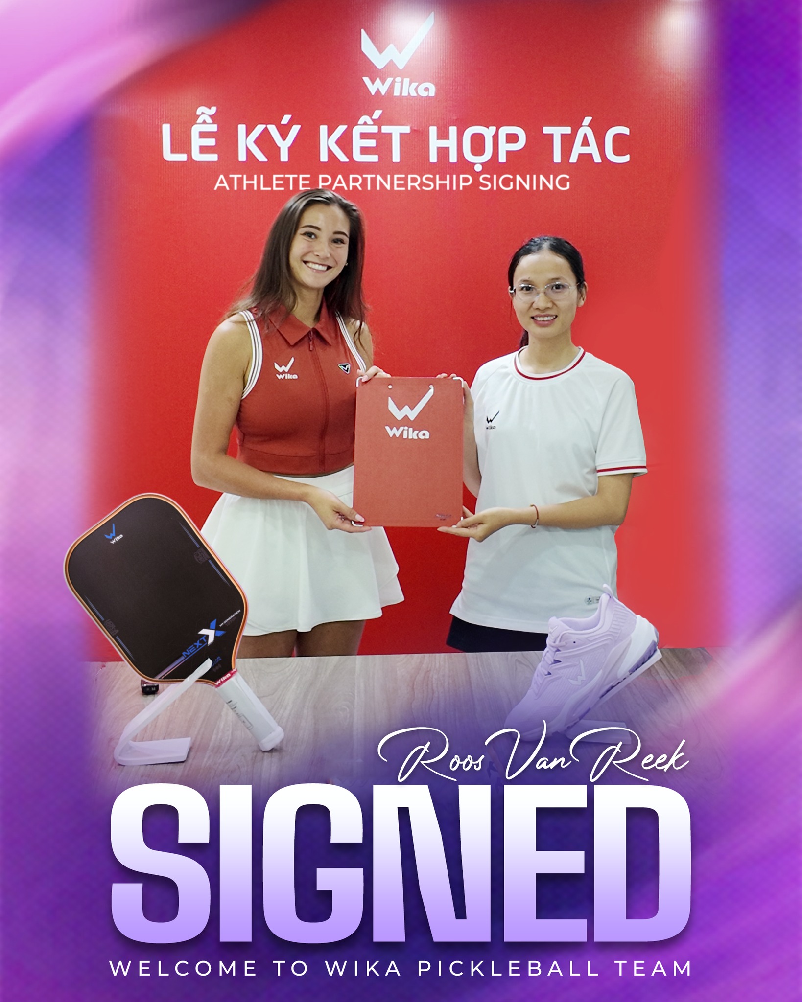 Wika Pickleball welcomes Roos van Reek