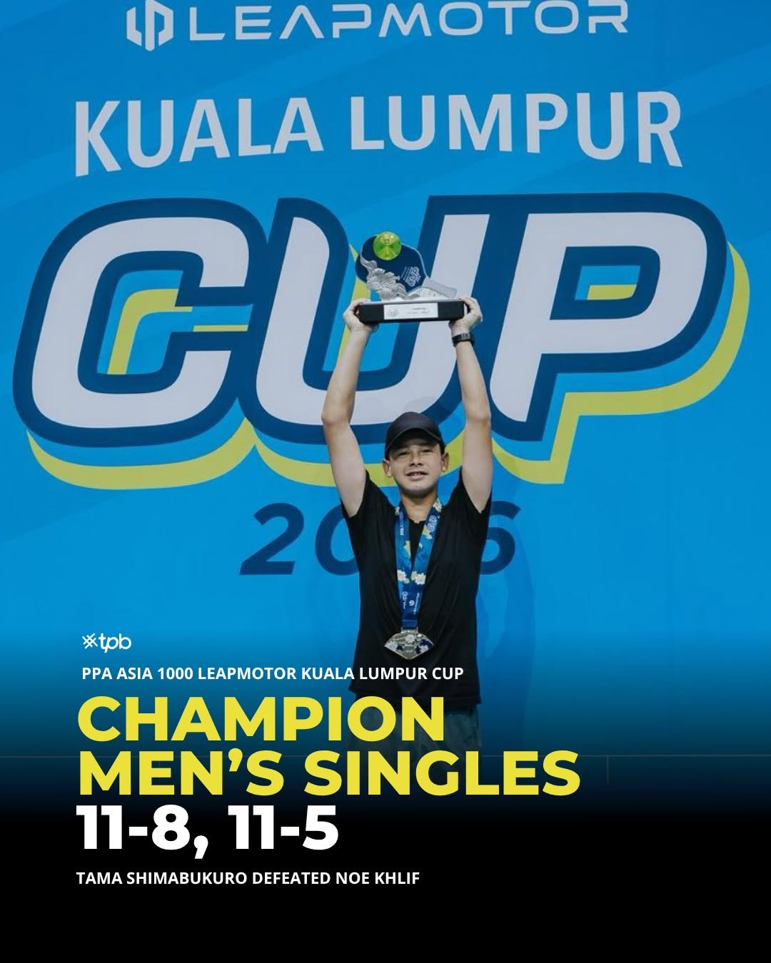 Tama Shimabukuro, Men's Singles Champion
