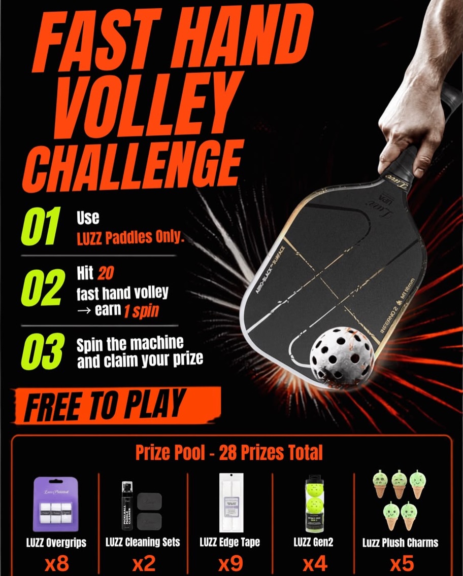 Fast Hand Volley Challenge at the Luzz booth