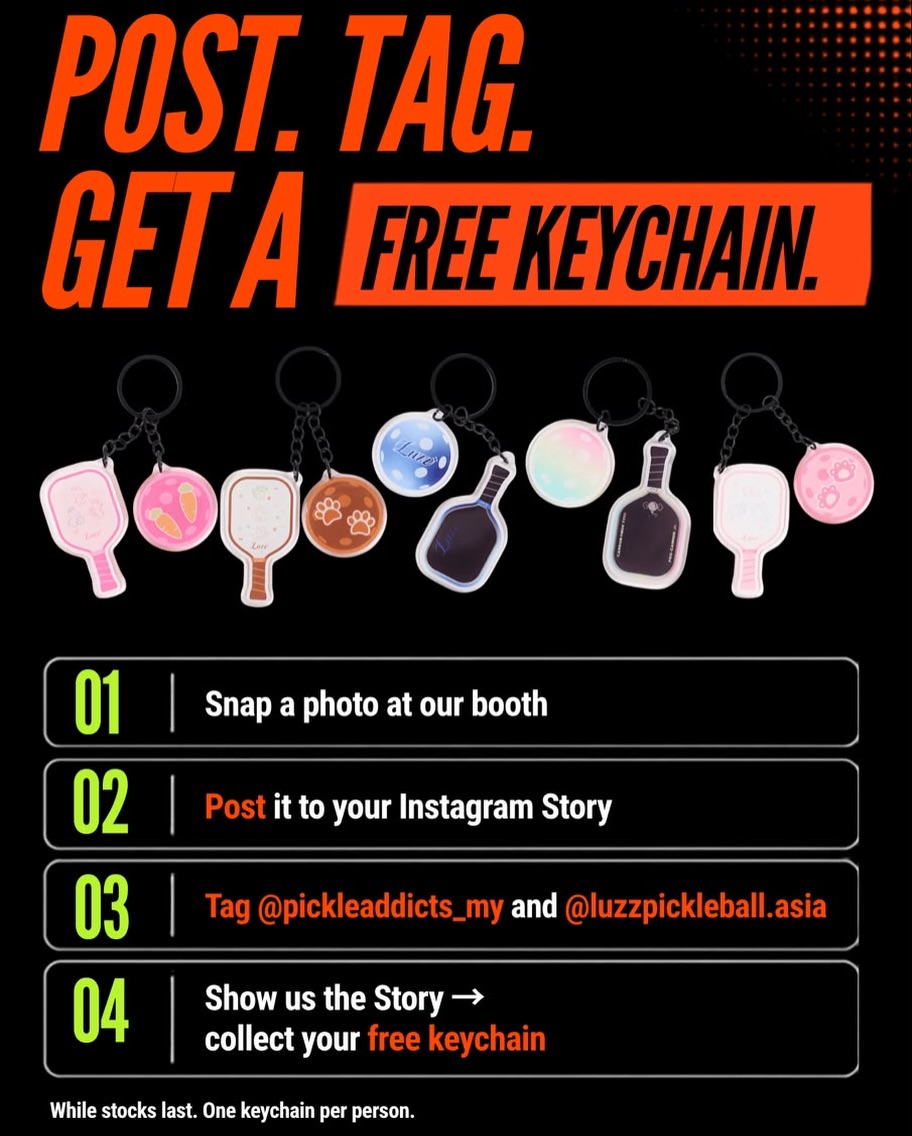 Free keychain for a tagged Story post