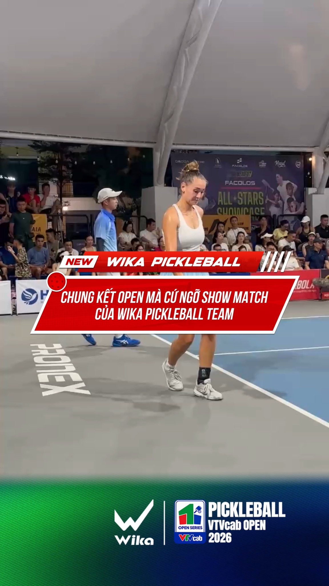 Roos Van Reek on court in the Mixed Doubles Open final at VTVcab Open 2026