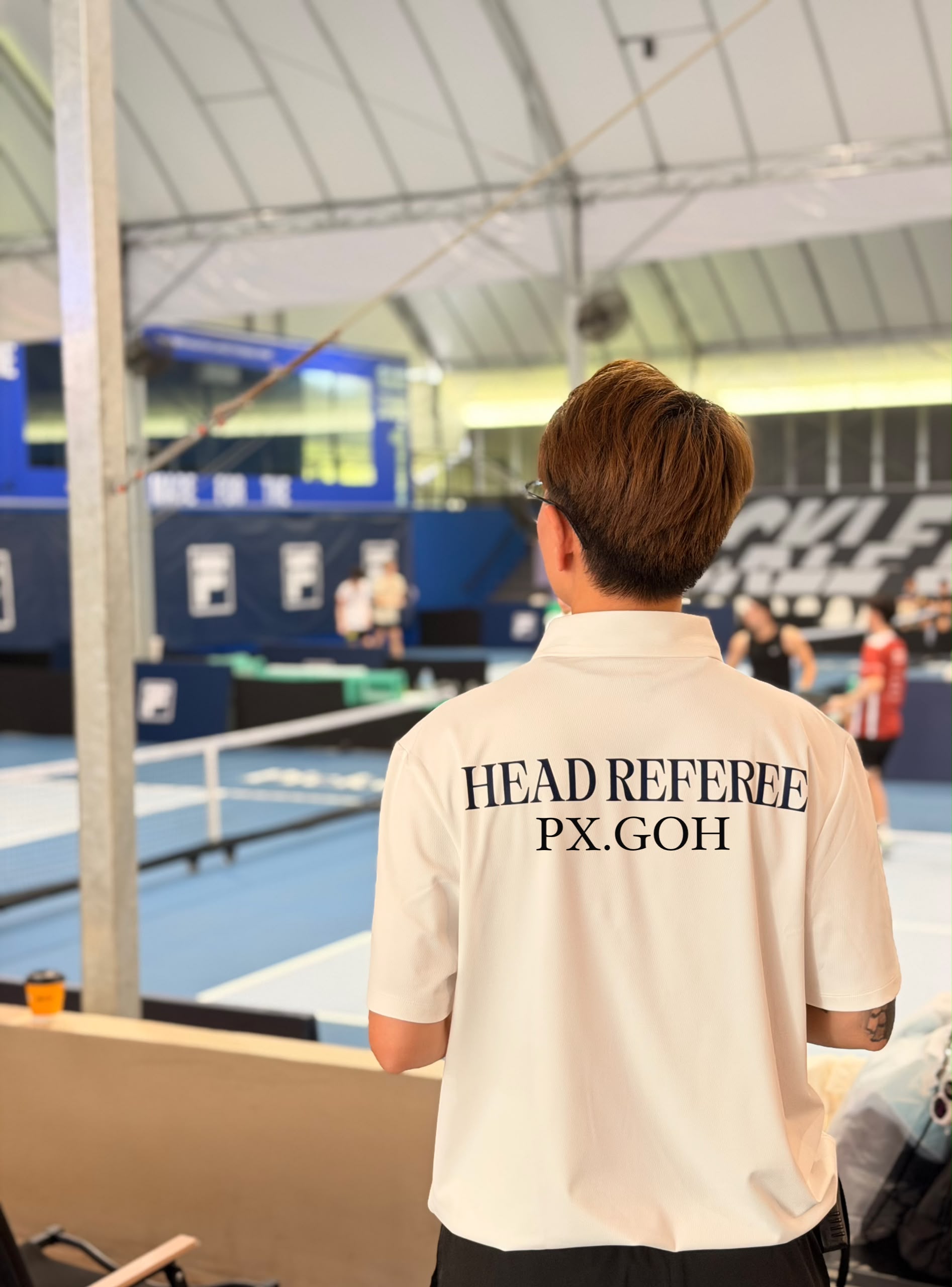 PX Goh, Head Referee, on court