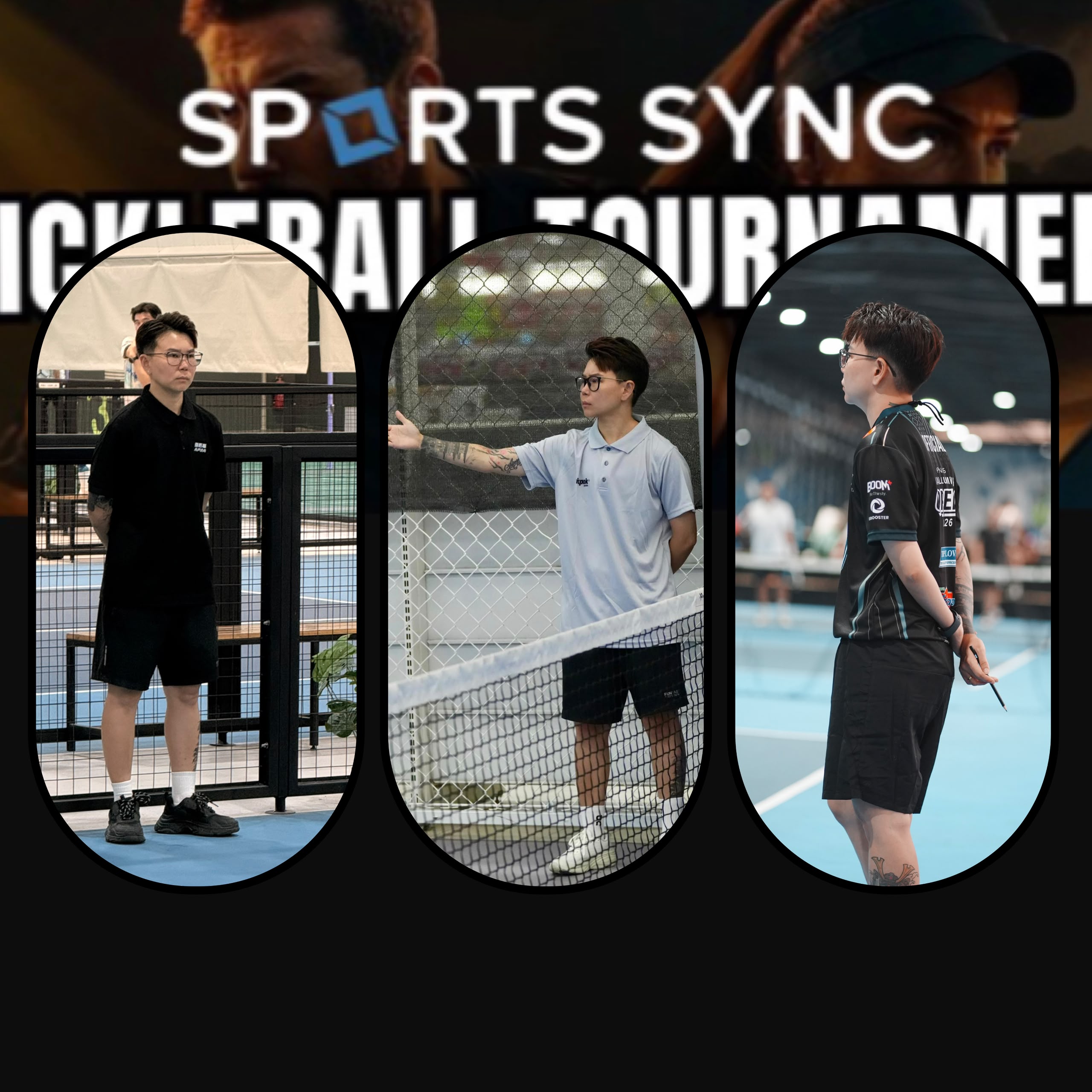 PX Goh officiating at the Sports Sync Pickleball Tournament