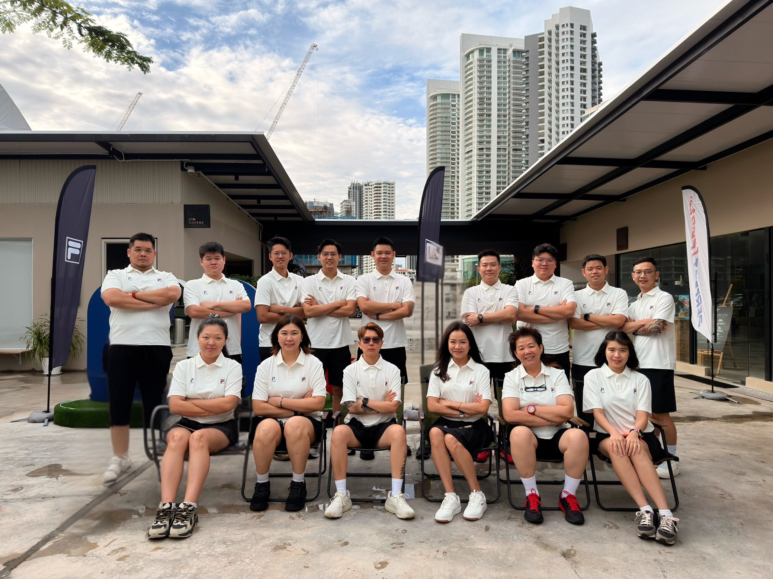 The PX Ref team in FILA-branded referee polos
