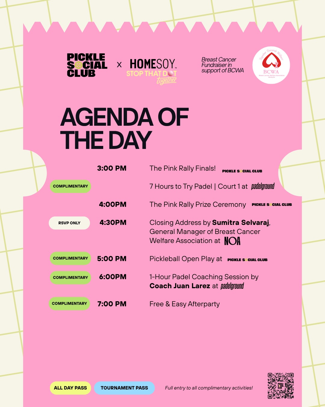 Every Rally Counts agenda page two