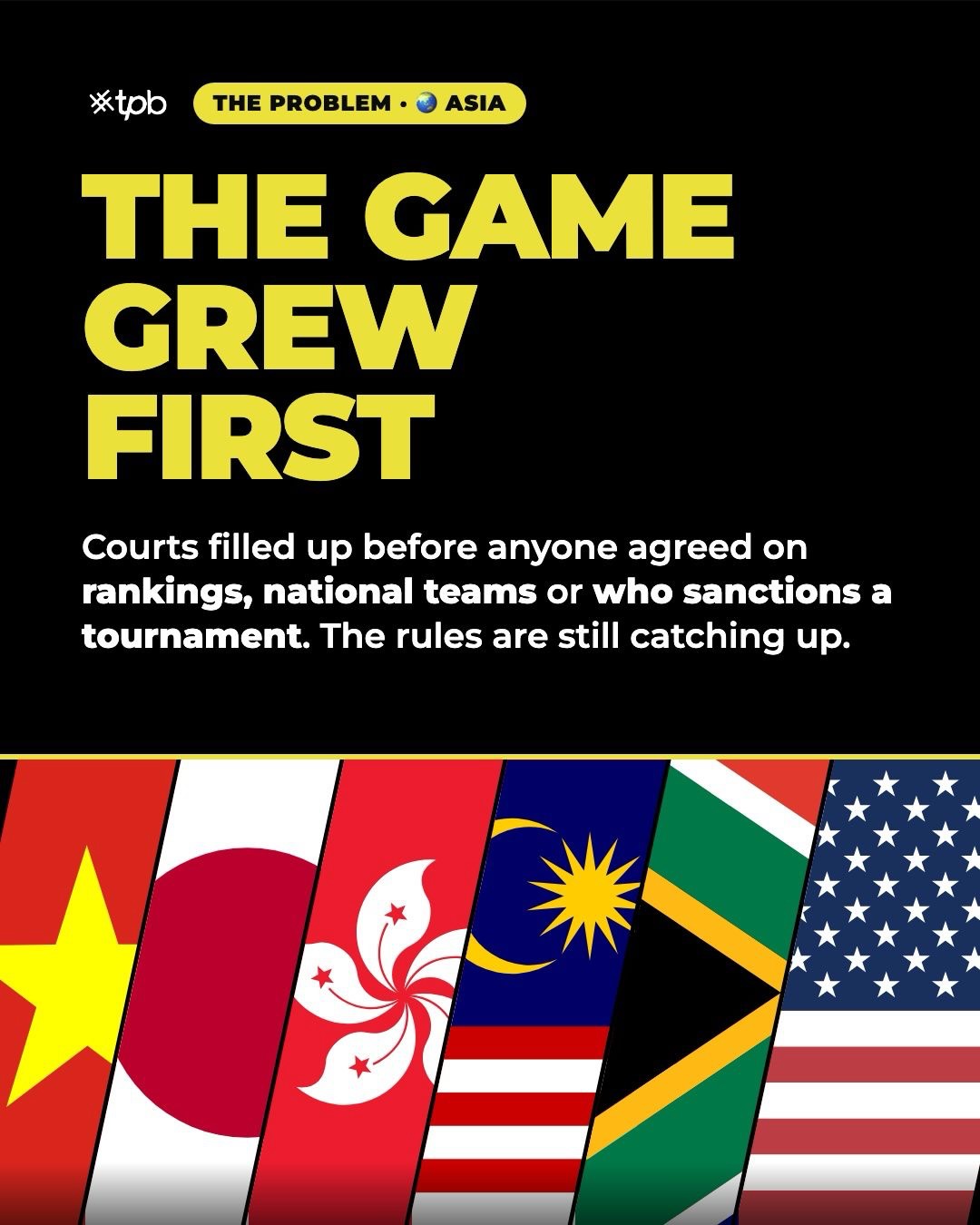 Flags of Vietnam, Japan, Hong Kong, Malaysia, South Africa and the USA