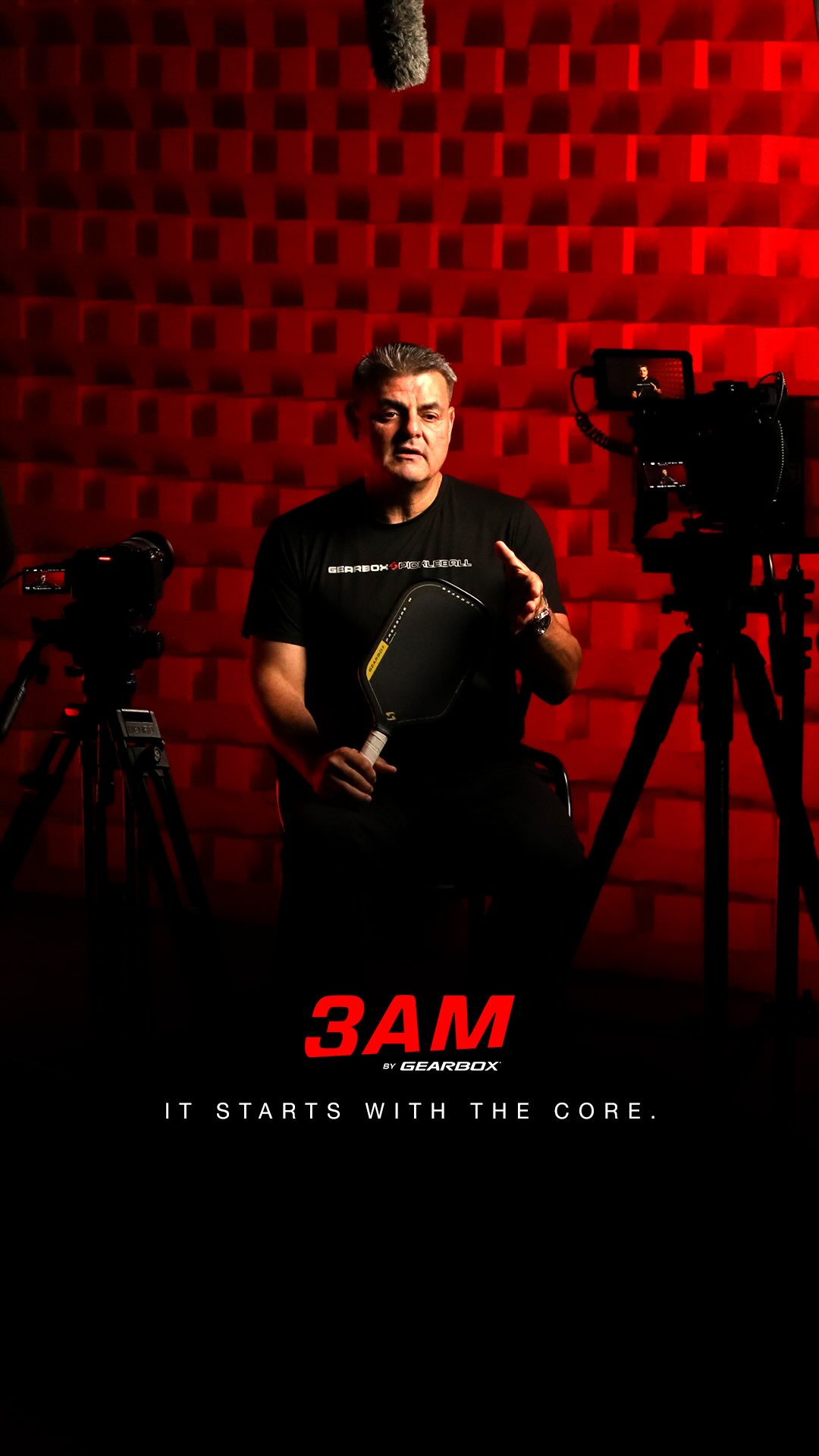 Gearbox founder Rafael Filippini holding a Pressure X paddle in the 3AM by Gearbox video
