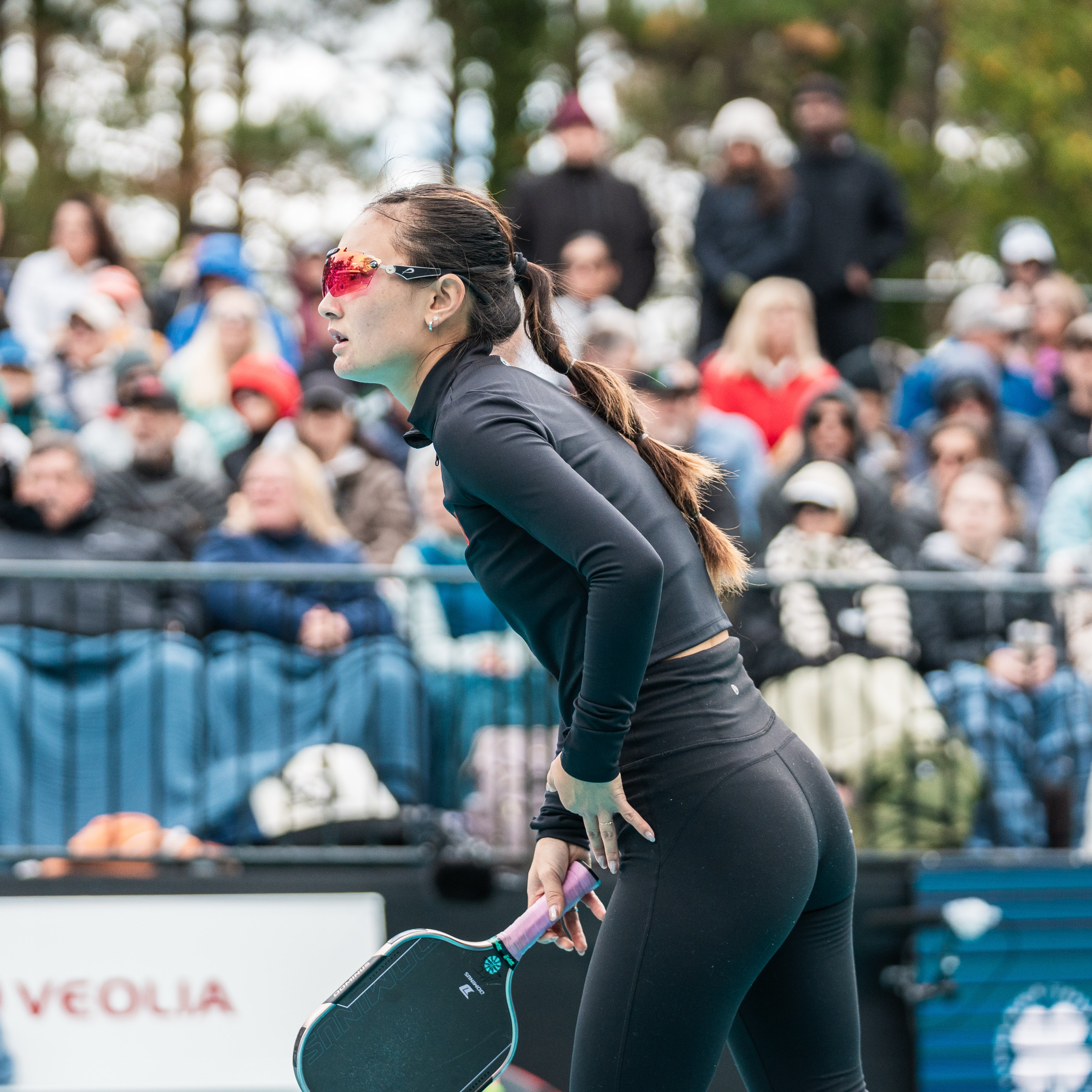 Alix Truong on court at the Virginia Beach Open