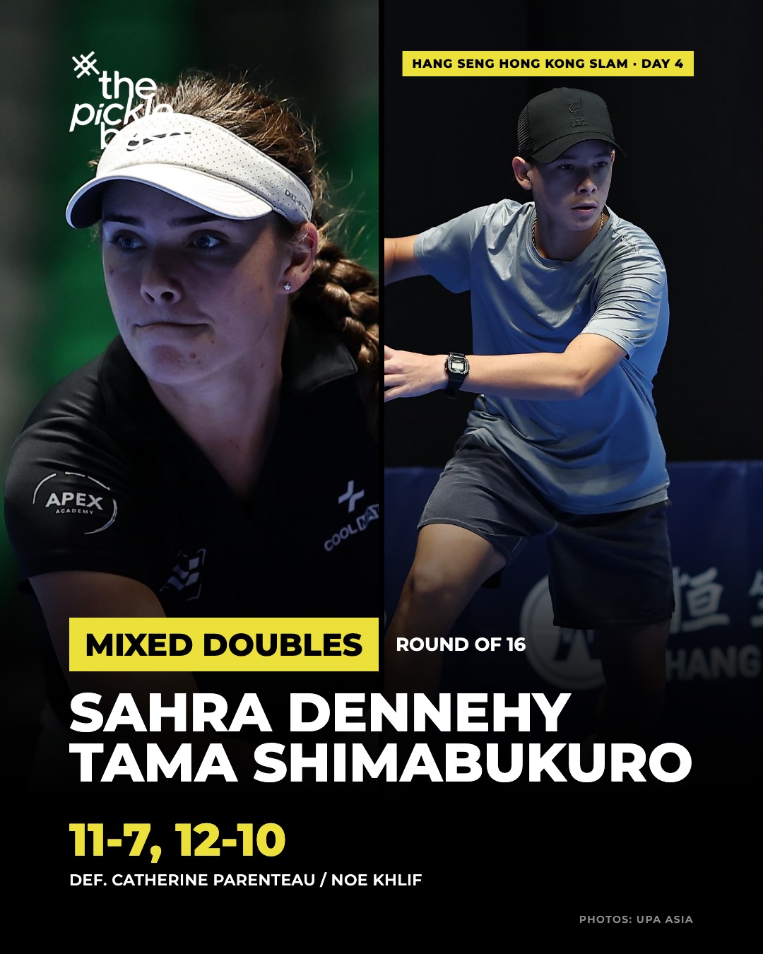 Sahra Dennehy and Tama Shimabukuro at the Hong Kong Slam