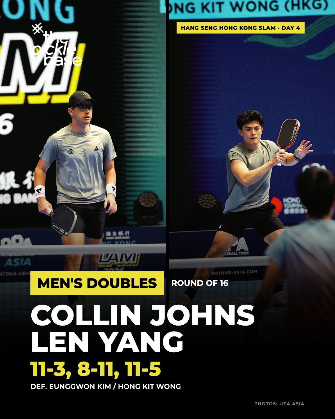 Collin Johns and Len Yang in action at the Hong Kong Slam